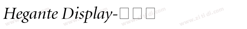 Hegante Display字体转换